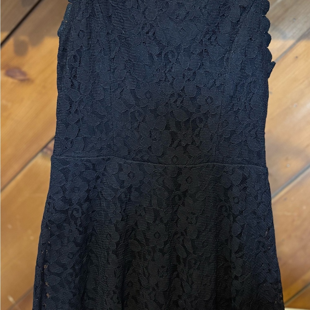 As U Wish Black Lace Dress